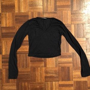 Navy striped Brandy Melville top